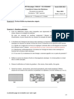 L2 SPI Mécanique / IMSAT - UE 4TSI404U Contrôle de Science Des Matériaux Année 2020-2021 Mars 2021