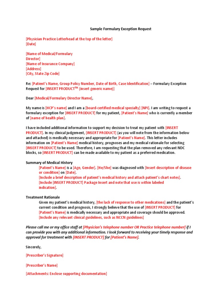 Tier Exception For Medication Bcbs Federal