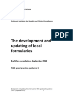The Development and Updating of Local Formularies Draft Guidance Consultation3