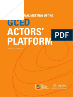 Third Annual Meeting of The GCED Actors Platform