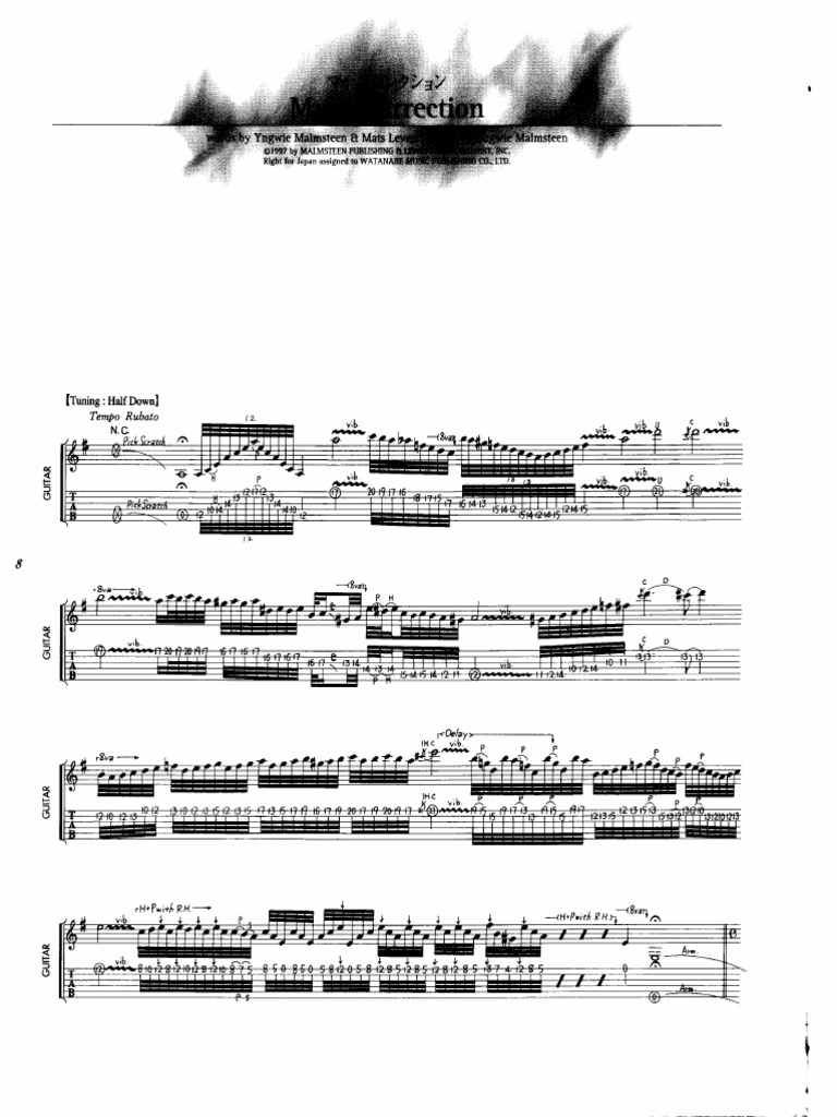 Yngwie Malmsteen - Live - Score, Guitar Tab | PDF