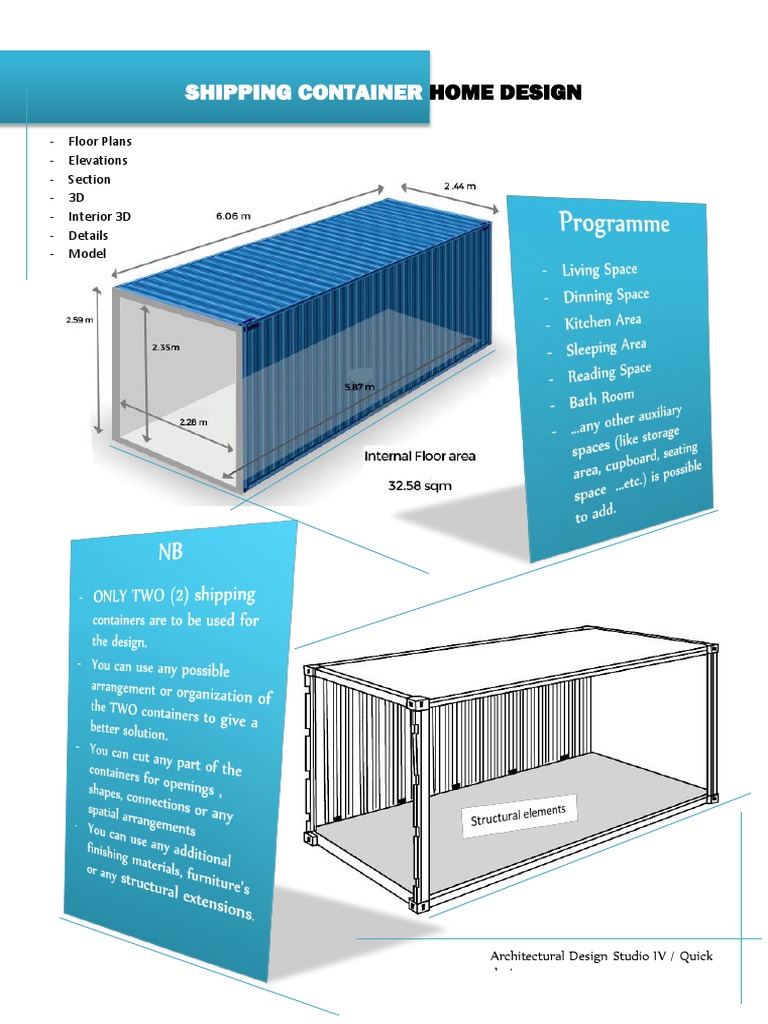 Shipping Container Home Design Plans | PDF | Art | Computers