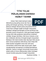 Titik Tolak Perjalanan Dakwah Hizbut Tahrir