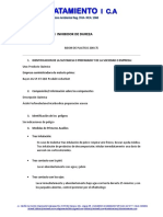 Hoja de Seguridad Inhibidor de Dureza