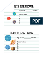 Planeta Harritsuak: Eguzkitik - Daude. Hauek Dira: 1. 2. 3. 4