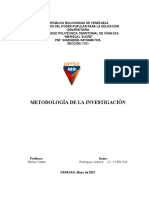 Metodologia de La Investigacion