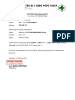 Surat Bekerja Klinik