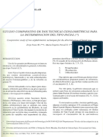 Estudio Comparativo de Dos Tecnicas Cefalometricas para La Determinacion Del Tipo Facial ( )