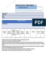 Estrutura Do Plano - Ensino Médio: Projeto de Vida