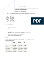 Španski IV - Condicional Simple PDF