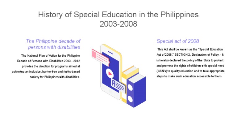 History of Special Education in The Philippines 2003-2008 | PDF