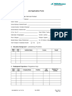 Job Application Form: 1. Employee Particulars / Butir-Butir Peribadi