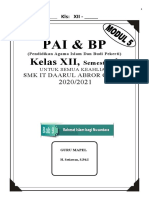 Modul No. 5 PAI Kls. XII Smt. 1 (STRATEGI PERKEMBANGAN ISLAM DI INDONESIA) KD. 3.30 Trampilan No. 4.30 (Aspek Tarikh)
