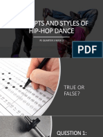 2 - Pe - Concepts and Hip Hop Dance Styles 1