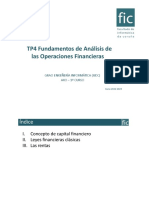 TP4 Fundamentos de Análisis de Las Operaciones Financieras: Grao Enxeñería Informática (Udc) Axo - 1º Curso