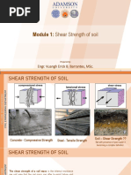 Module 1: Shear Strength of Soil: Engr. Vuangh Erick B. Barrantes, MSC