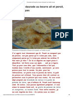 Parmentier de Daurade Au Beurre Ail Et Persil, Au Cookéo Ou Pas - Auxdelicesdemanue