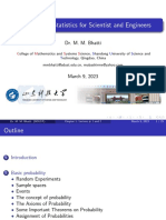 Probability & Statistics For Scientist and Engineers: Dr. M. M. Bhatti