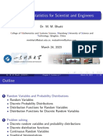 Probability & Statistics For Scientist and Engineers: Dr. M. M. Bhatti