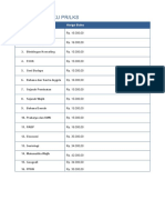 List Harga Buku Pr/Lks