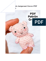 Pequeño Cerdo Amigurumi Llavero Patrón Gratis