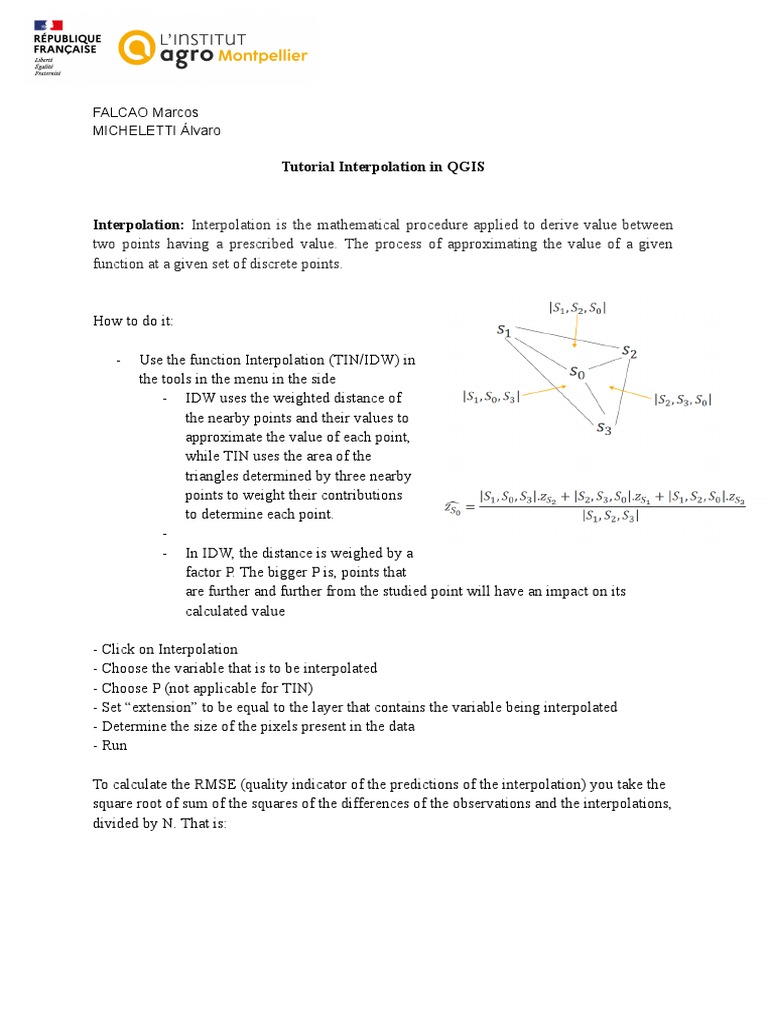 Tutorial interpolation in qgis pdf interpolation variance