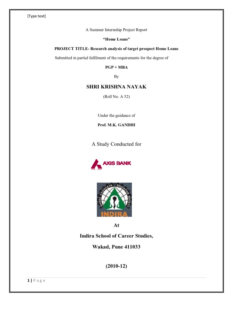 Axis Bank Report Nayak Oo007 PDF Overdraft Credit Card