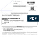 Registro IPN Ingeniería Mecatrónica Sistemas Automotrices Civil