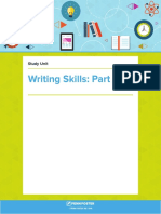 Writing Skills: Part 4: Study Unit