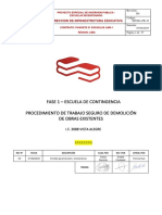 SSTMA-PR-44 - Procedimiento de Trabajo Seguro de Demolición de Obras Existentes