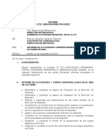 MODELO INFORME MESUAL Marcelo Sanjines Octubre de 2022