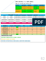 Segunda Terça Quarta Quinta Sexta Sábado Domingo: Tempo de Estudo Pós Edital:6h