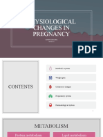 Physiological Changes in Pregnancy