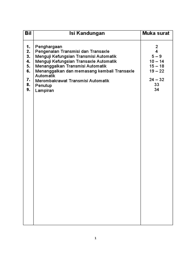 Panduan Transmisi Automatik dan Transaxle | PDF
