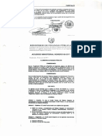 Ministerio de Finanzas Publicas: Acuerdo Ministerial Número 68-201 1