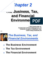 The Business, Tax, and Financial Environments