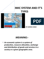 Economic System and It's Types