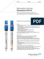 Informações Técnicas Memosens CPS11E