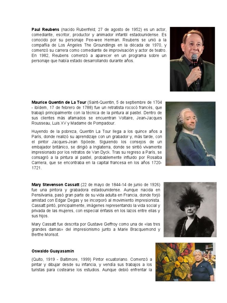 Biografia de Artistas | PDF
