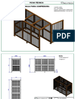 Cliente: Aesa N.S.: 3110153944 Equipo: Jaula para Comresora DIMENSIÓN INTERNA: 1.0x1.6x2.3 M