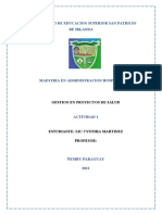 Gestión de Proyectos en Salud