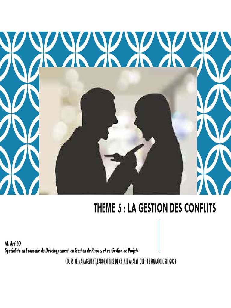 Gestion des Conflits en Milieu Organisationnel | PDF | Résolution de ...
