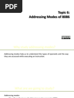 Topic 6: Addressing Modes of 8086