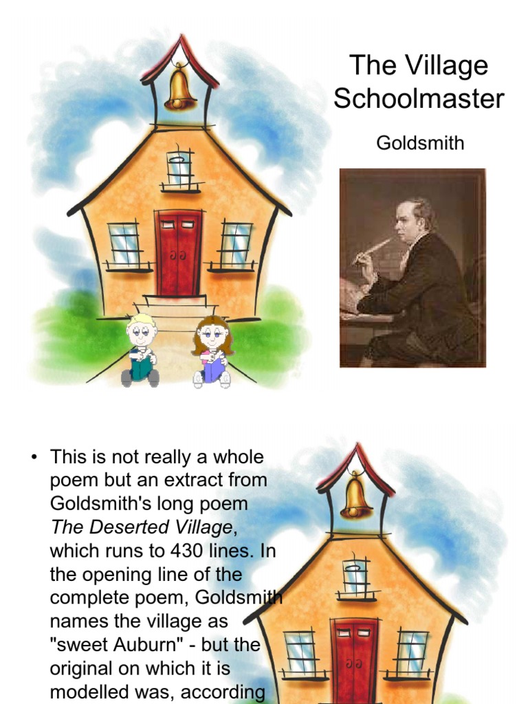 the village schoolmaster essay pdf