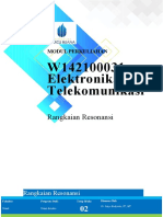 W142100031-Elektronika Telekomunikasi: Rangkaian Resonansi