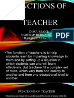 Functions of Teacher