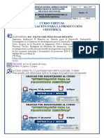 Enlaces de Acceso Al Curso en Investigacion para La Produccion Cientifica