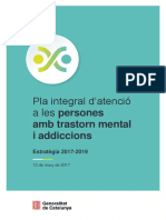 Pla Integral D'atenció A Les Persones: Amb Trastorn Mental I Addiccions