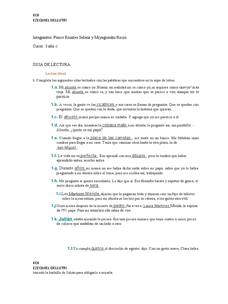 Guia De Lectura 3 Año Descargar Gratis Pdf Verdad