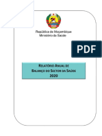 R A B S S 2020: Elatório Nual de Alanço Do Ector Da Aúde